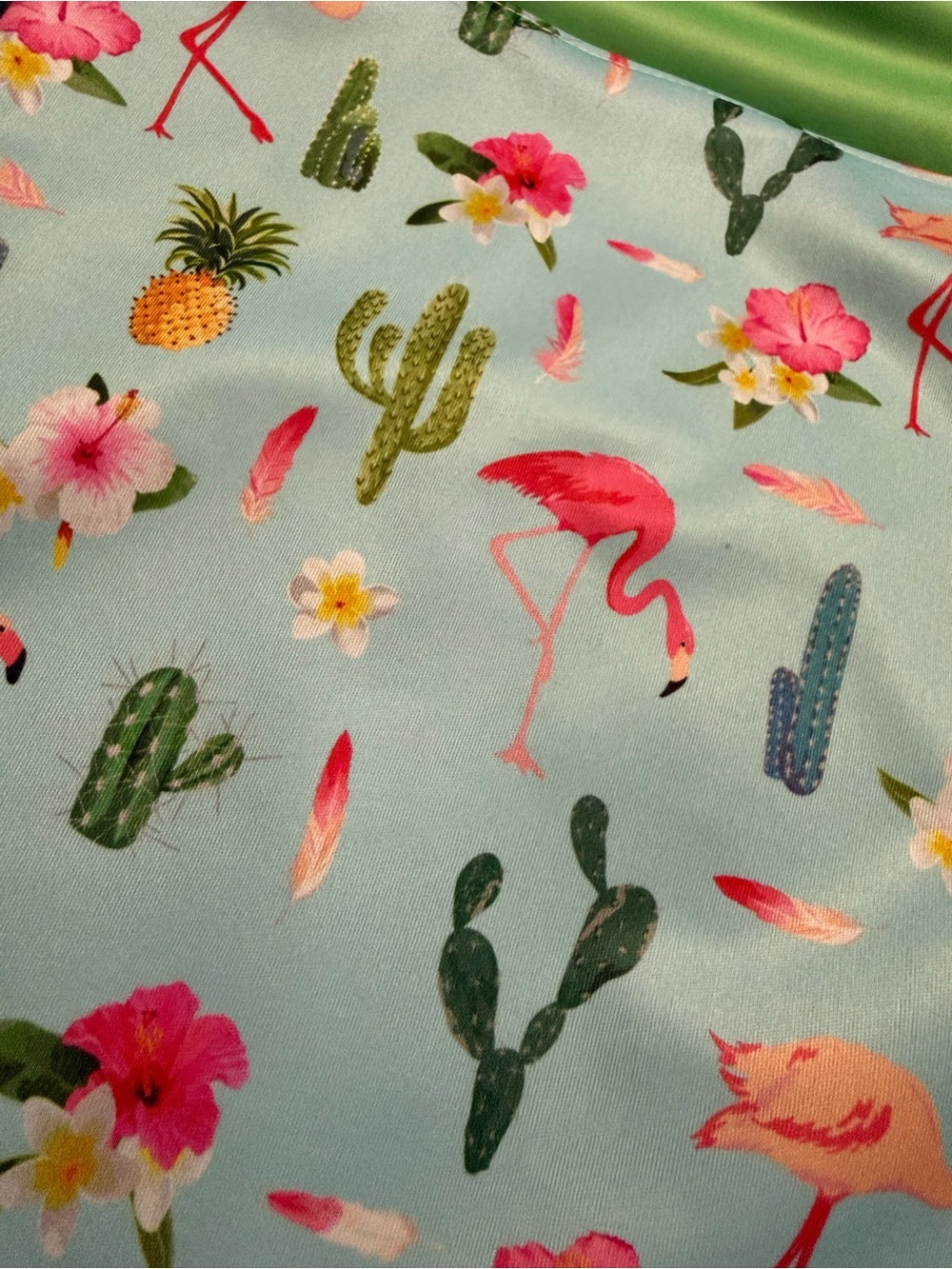 Tropical Flamingo Wet/Dry Bag with Wrist Strap - Picture 2 of 3
